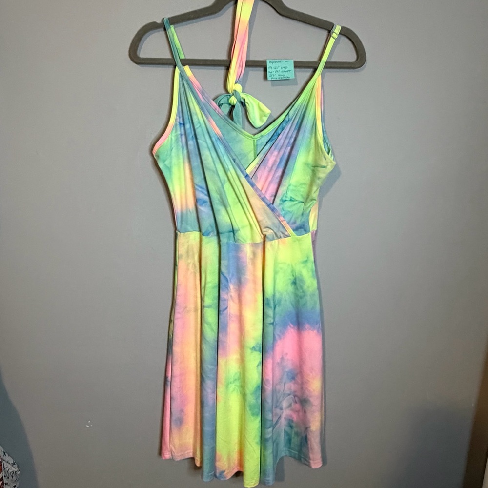 Multicolor Tie-Dye Dress